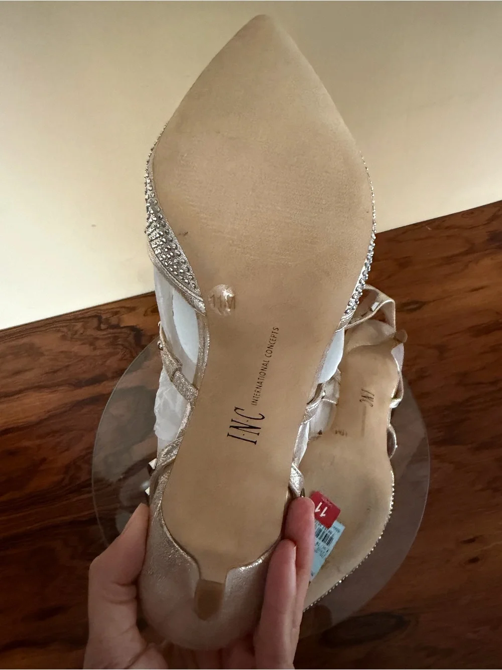 I.N.C. International Concepts Carma Evening Kitten Heel Pumps size 11